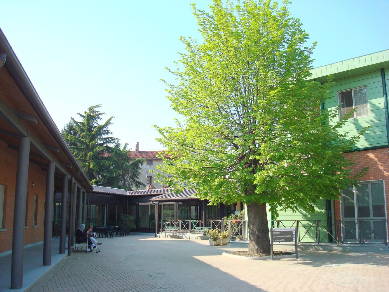 Cortile principale della struttura