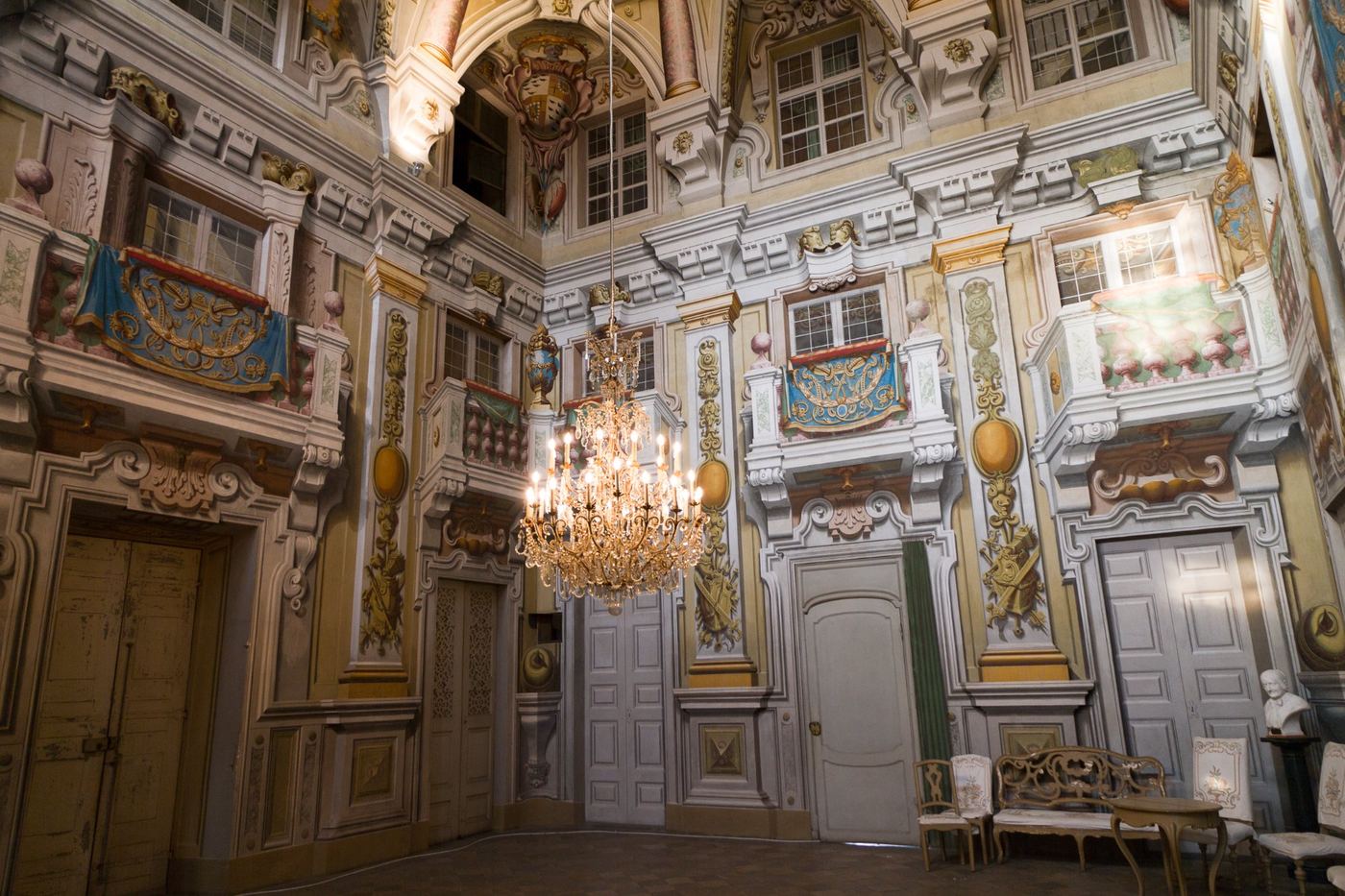 Salone barocco affrescato del Castello